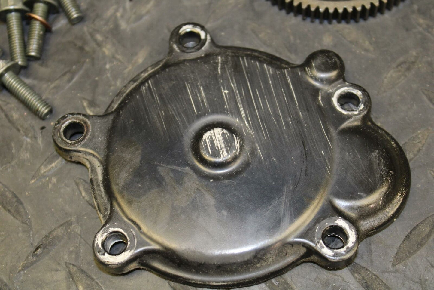 06-07 KAWASAKI NINJA ZX10R ENGINE STARTING STARTER MOTOR COVER GEAR BB186