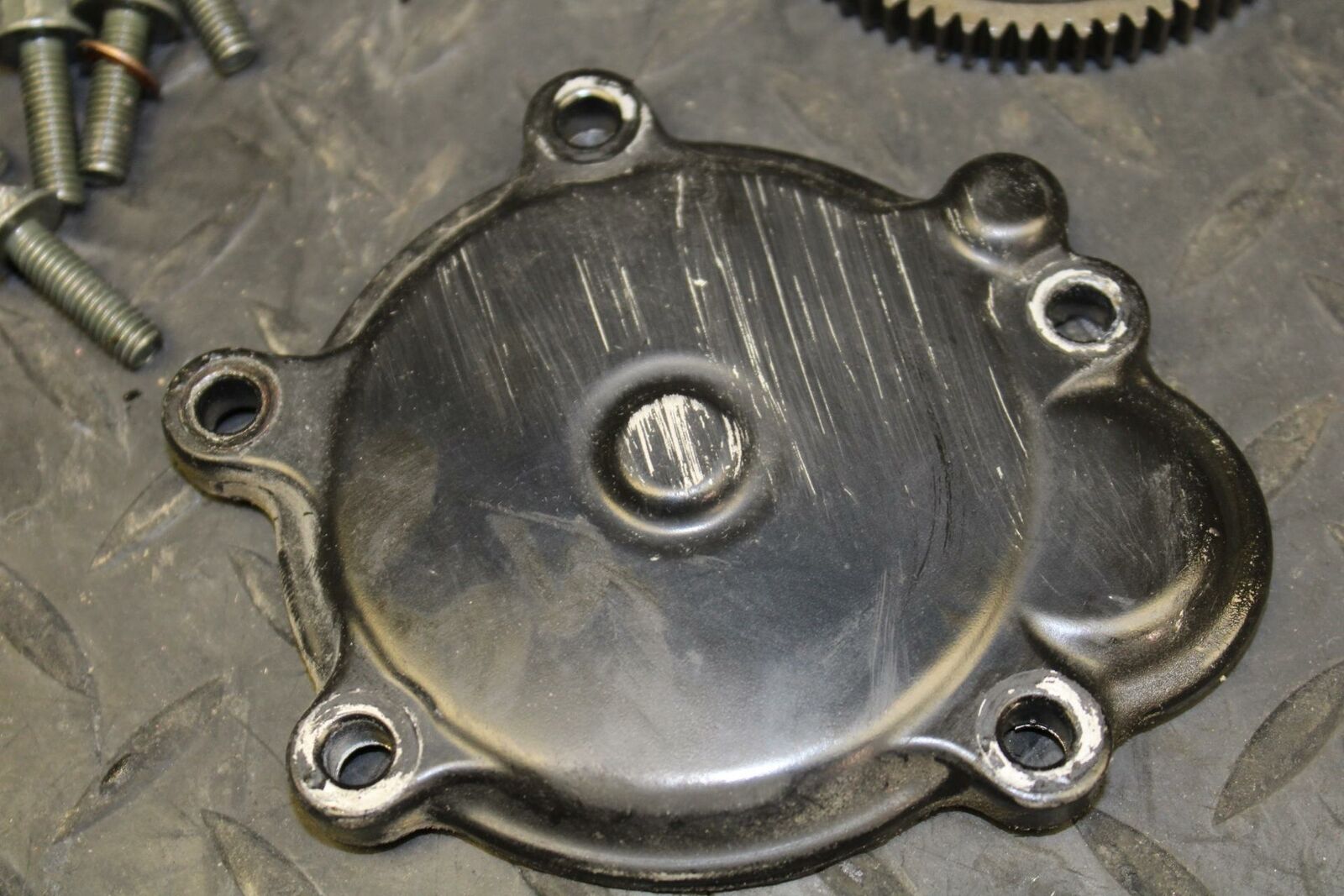 06-07 KAWASAKI NINJA ZX10R ENGINE STARTING STARTER MOTOR COVER GEAR BB186