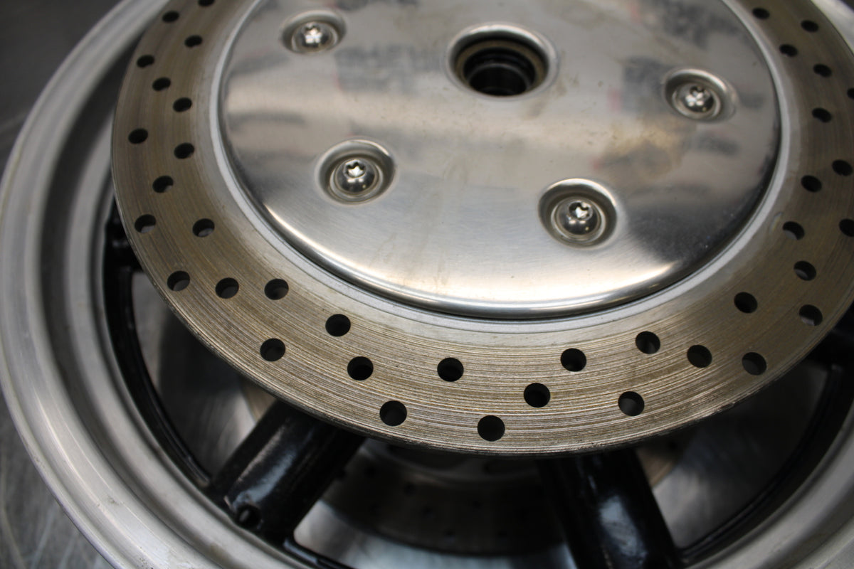 09 YAMAHA ROYAL STAR XVZ1300TF VENTURE FRONT WHEEL FRONT RIM & ROTORS BB151