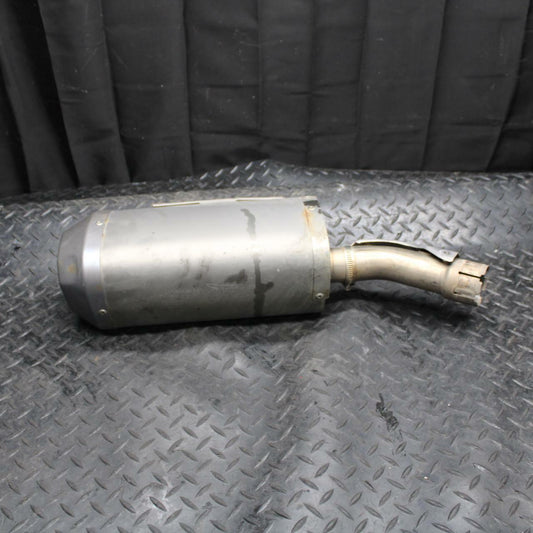 09-14 YAMAHA YZF R1 RIGHT EXHAUST PIPE MUFFLER SLIP ON CAN SILENCER BB196