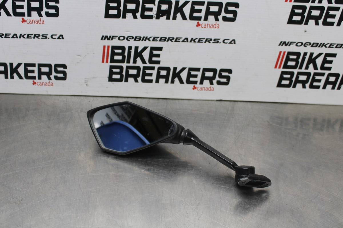 13-18 KAWASAKI NINJA ZX6R LEFT SIDE REAR VIEW MIRROR BB735