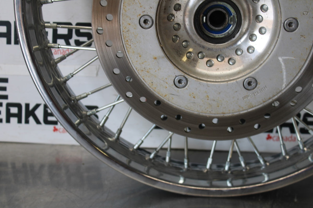 03 HONDA SHADOW SPIRIT 750 VT750DC FRONT WHEEL FRONT RIM & ROTOR BB907