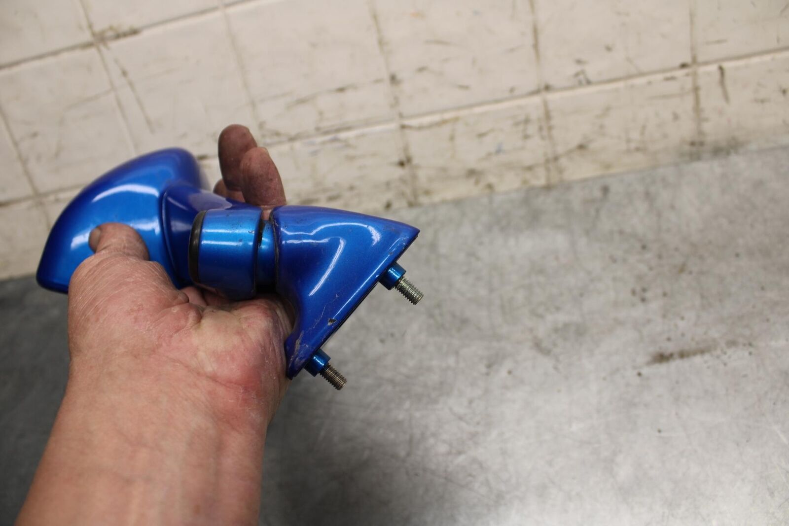 2001 Kawasaki Ninja ZX6 ZX600E LEFT SIDE REAR VIEW MIRROR BB547