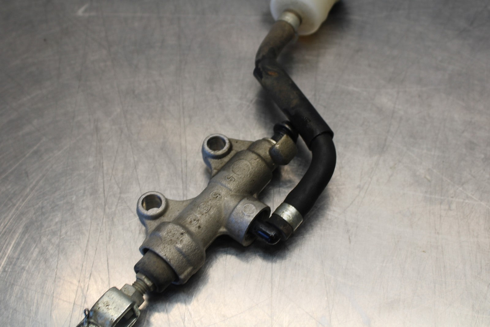 08-18 KAWASAKI KLR650 REAR BACK BRAKE MASTER CYLINDER W RESERVOIR BB183