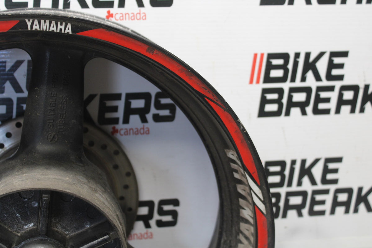 03 YAMAHA YZF R1 REAR WHEEL BACK RIM & ROTOR BB895