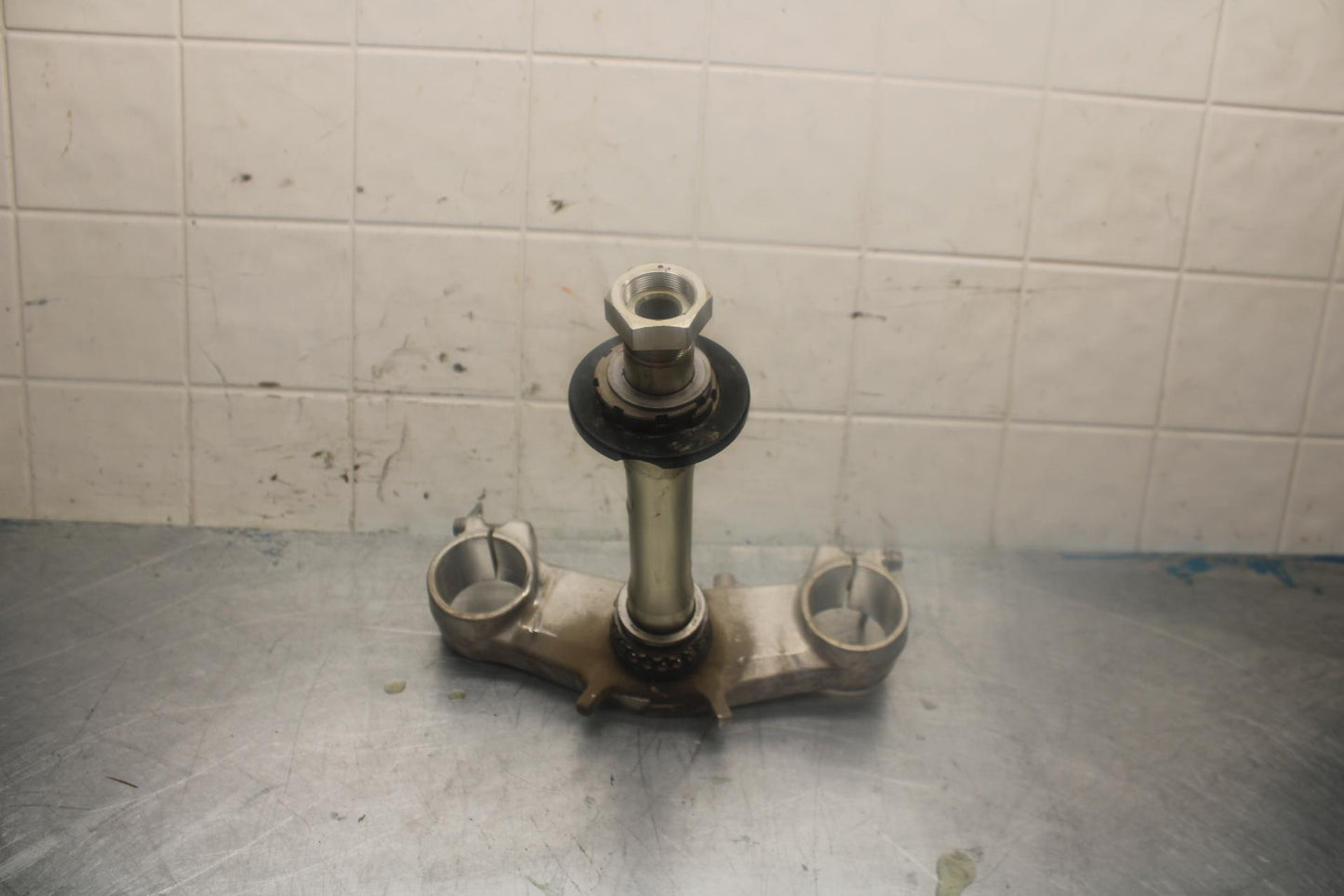 07-08 KAWASAKI NINJA ZX6R FRONT FORKS CLAMP LOWER TRIPLE TREE STEM BB456