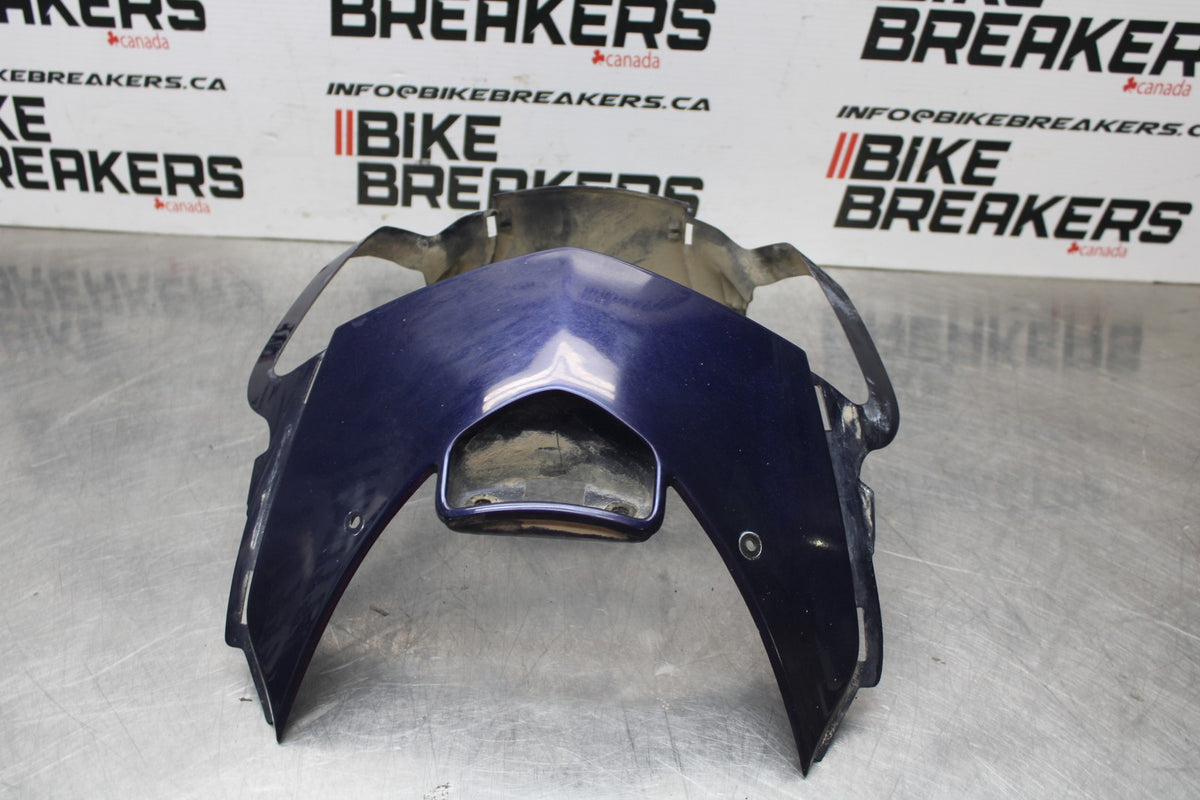 98-05 HONDA SUPER HAWK 1000 VTR1000F FRONT UPPER NOSE FAIRING COWL SHROUD BB821