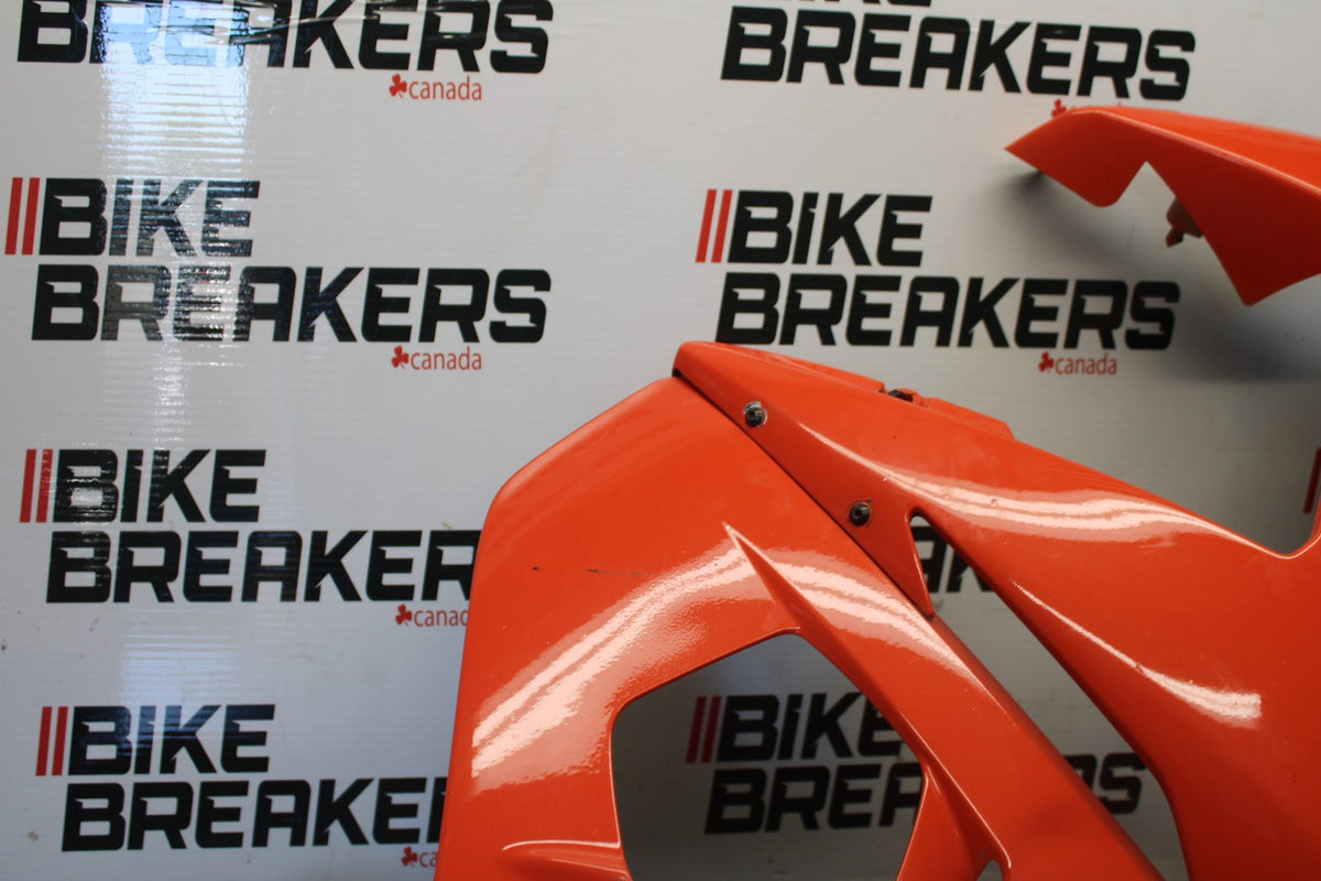 03-04 YAMAHA YZF R6 RIGHT LOWER MID UPPER SIDE FAIRING COWL  BB890