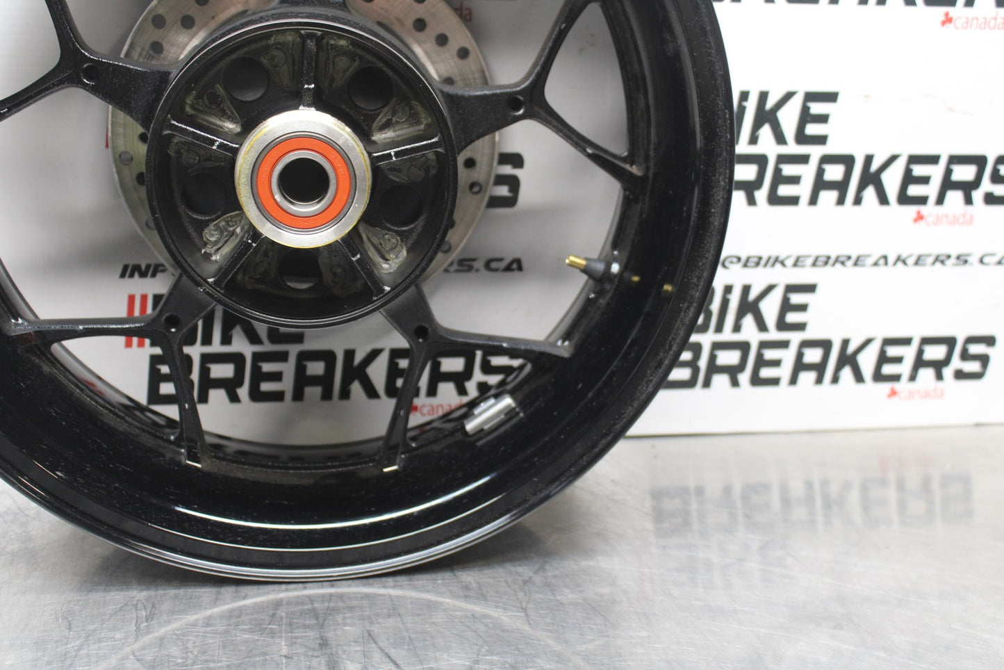 23-24 KAWASAKI NINJA ZX14R NEW TAKE OFF!! REAR WHEEL BACK RIM & ROTOR BB764