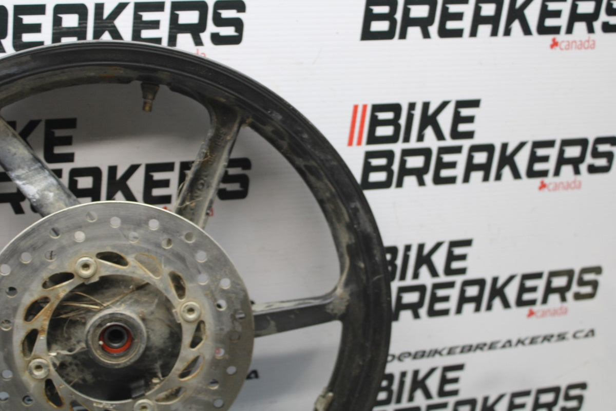 08 HONDA CBR125R REAR WHEEL BACK RIM & ROTOR BB804