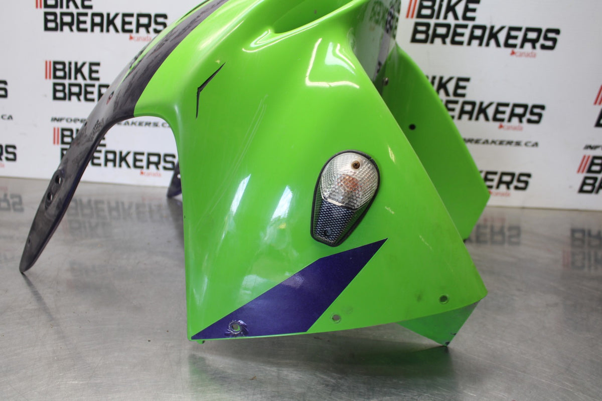 98 KAWASAKI NINJA ZX6 FRONT UPPER NOSE FAIRING COWL SHROUD BB870