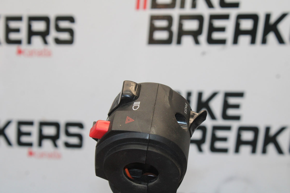 24-25 KAWASAKI NINJA 500 ABS LEFT CLIP ON HANDLE HORN SIGNALS SWITCHES BB899