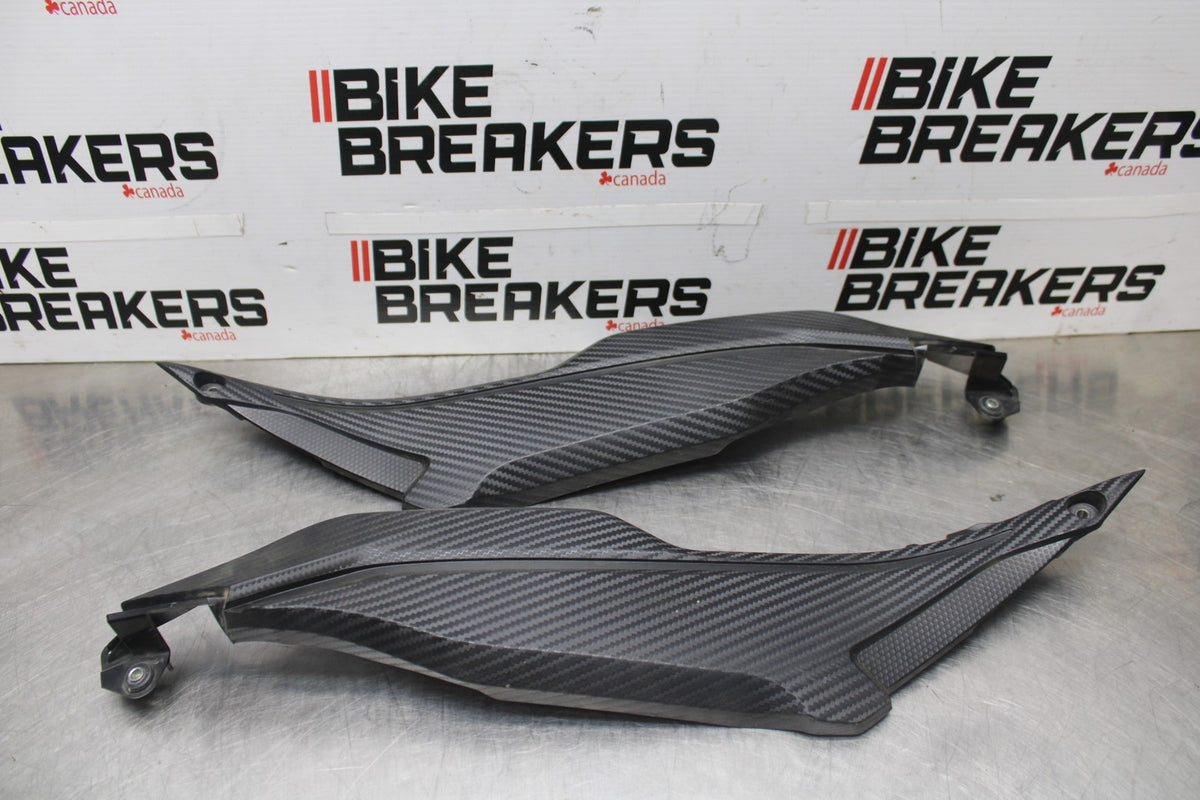 15-17 YAMAHA FJ09 RIGHT LEFT GAS FUEL TANK PANELS COVERS TRIM SET COWLS  BB906