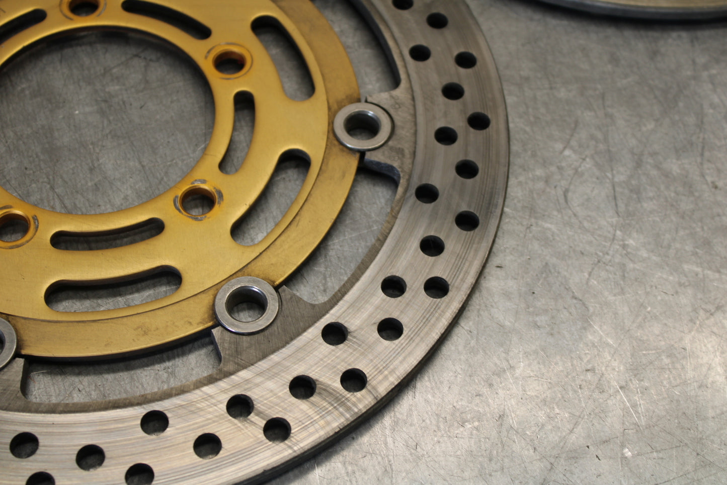 03-04 KAWASAKI NINJA ZX6RR FRONT LEFT RIGHT BRAKE ROTORS DISCS BB684