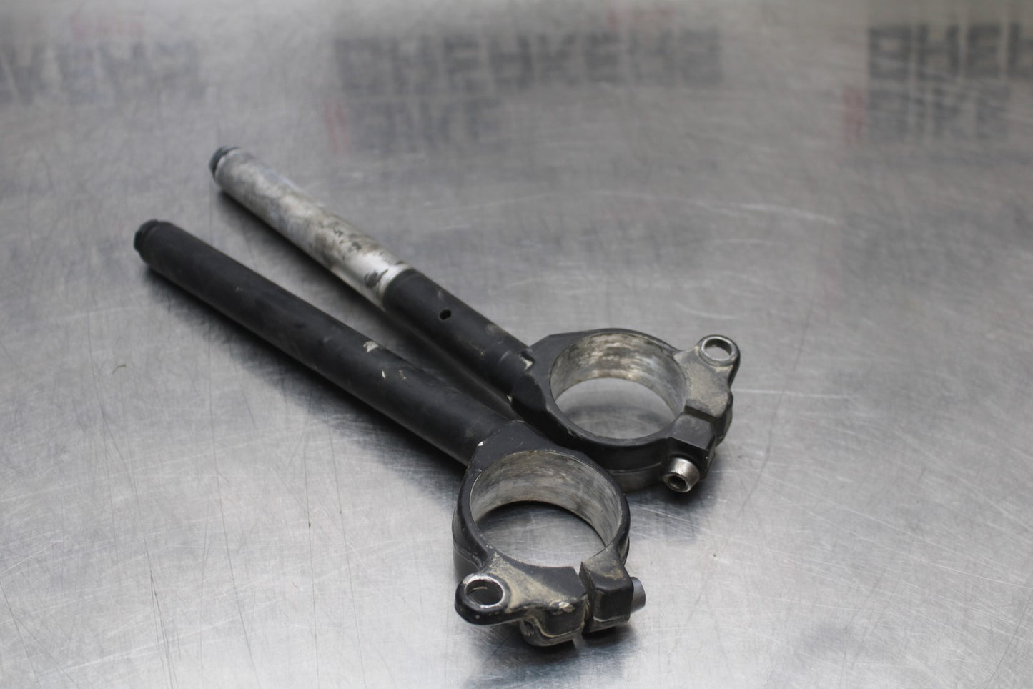 07-08 KAWASAKI NINJA ZX6R LEFT RIGHT CLIP ON ONS HANDLEBARS PAIR SET BB203