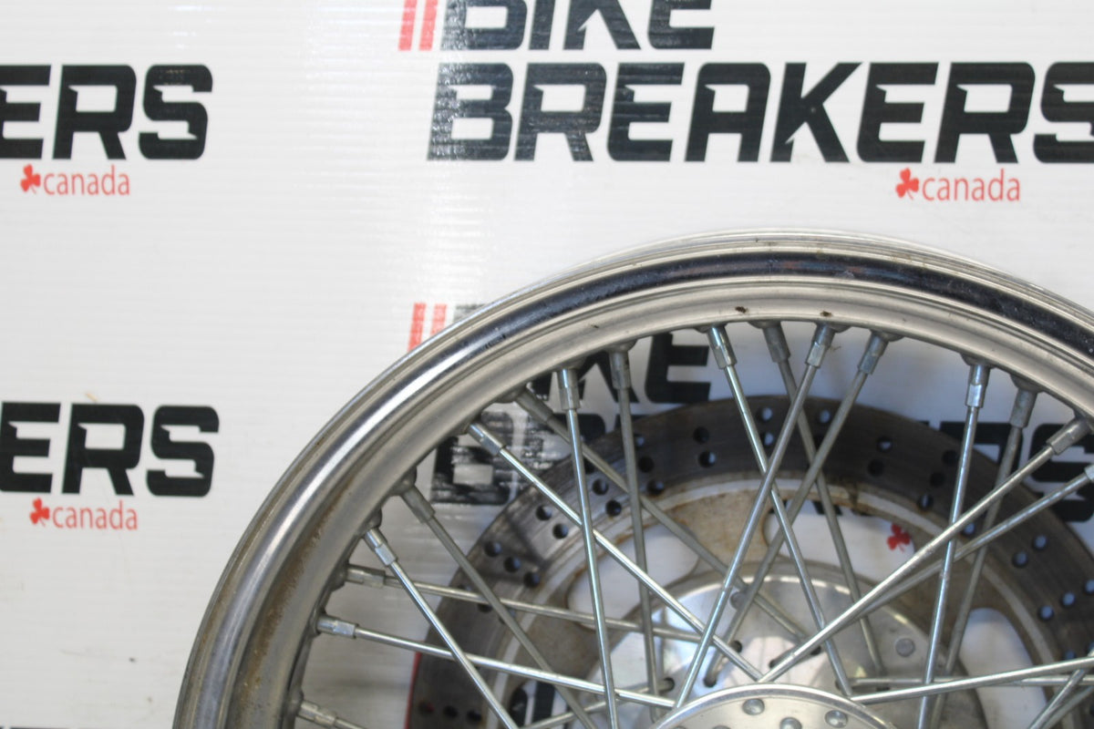 97 KAWASAKI VULCAN 1500 VN1500D CLASSIC FRONT WHEEL FRONT RIM & ROTOR BB936