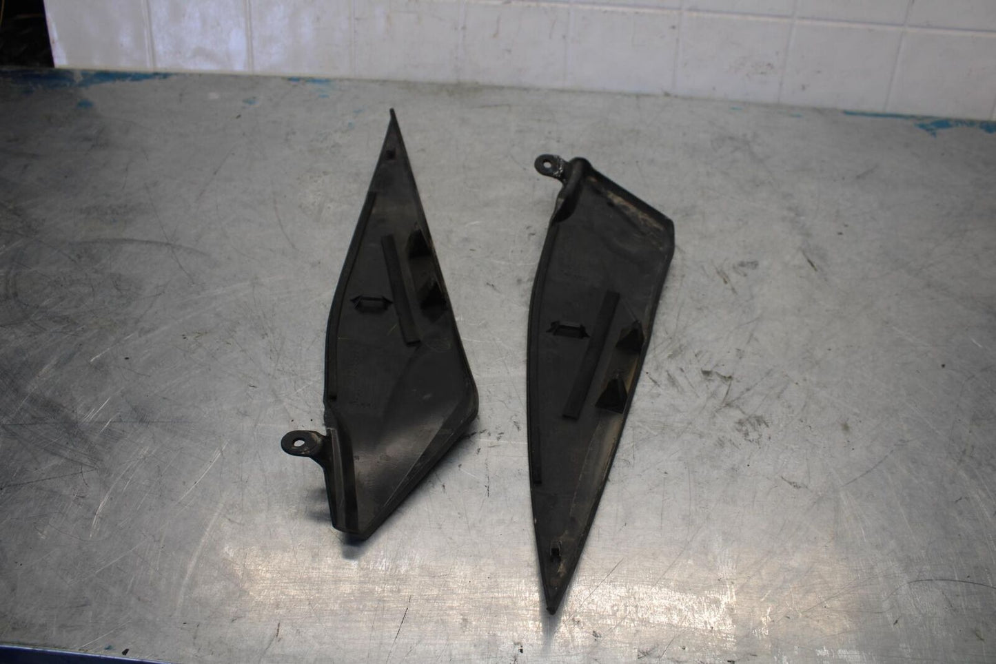 07-08 YAMAHA YZF R1 RIGHT LEFT GAS FUEL TANK PANELS COVERS TRIM SET COWLS  BB425