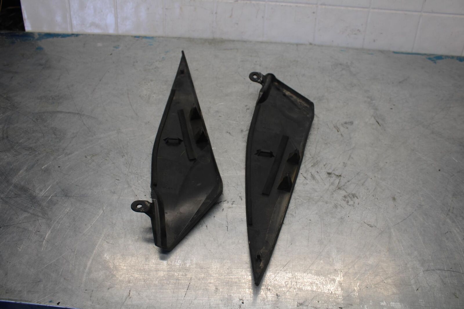 07-08 YAMAHA YZF R1 RIGHT LEFT GAS FUEL TANK PANELS COVERS TRIM SET COWLS  BB425