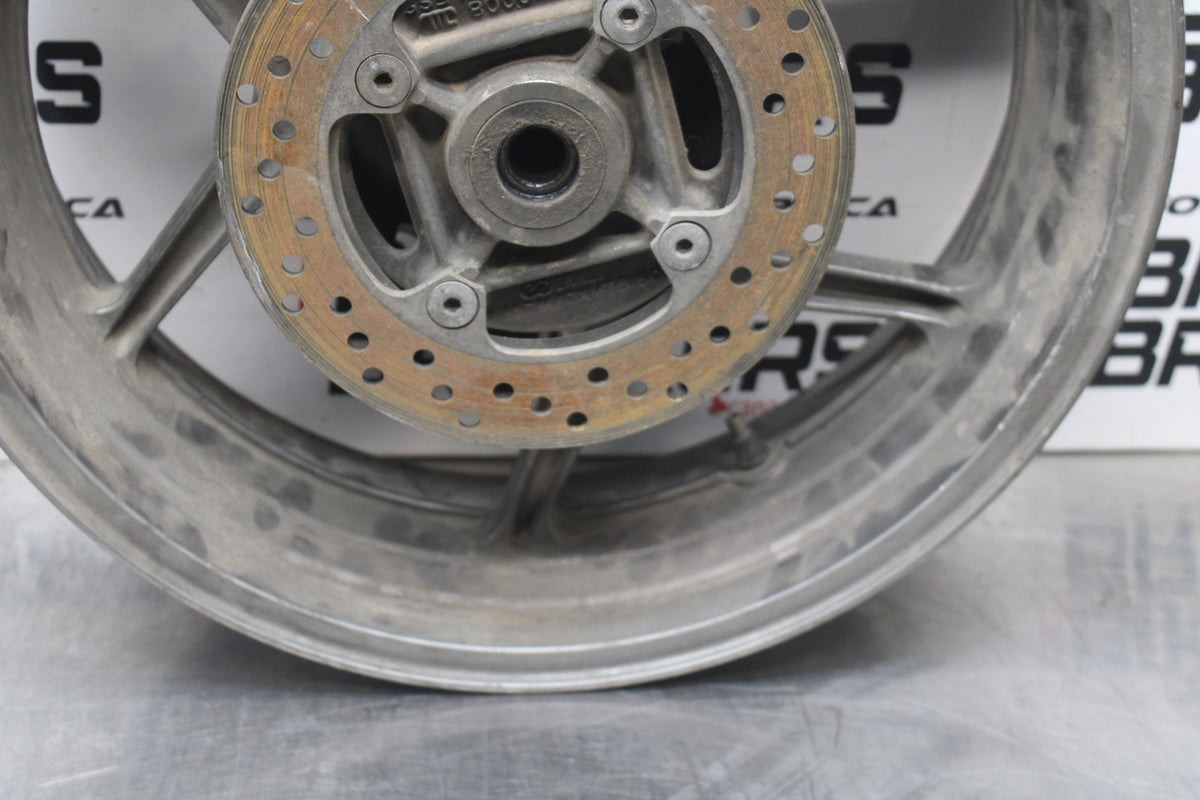 06 KAWASAKI Z750 REAR WHEEL BACL RIM & ROTOR BB837