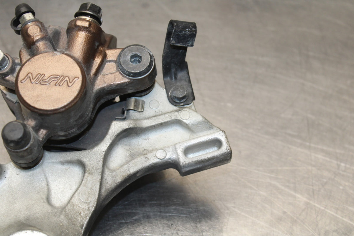 07-12 HONDA CBR600RR REAR BACK BRAKE CALIPER W MOUNT BRACKET BB812