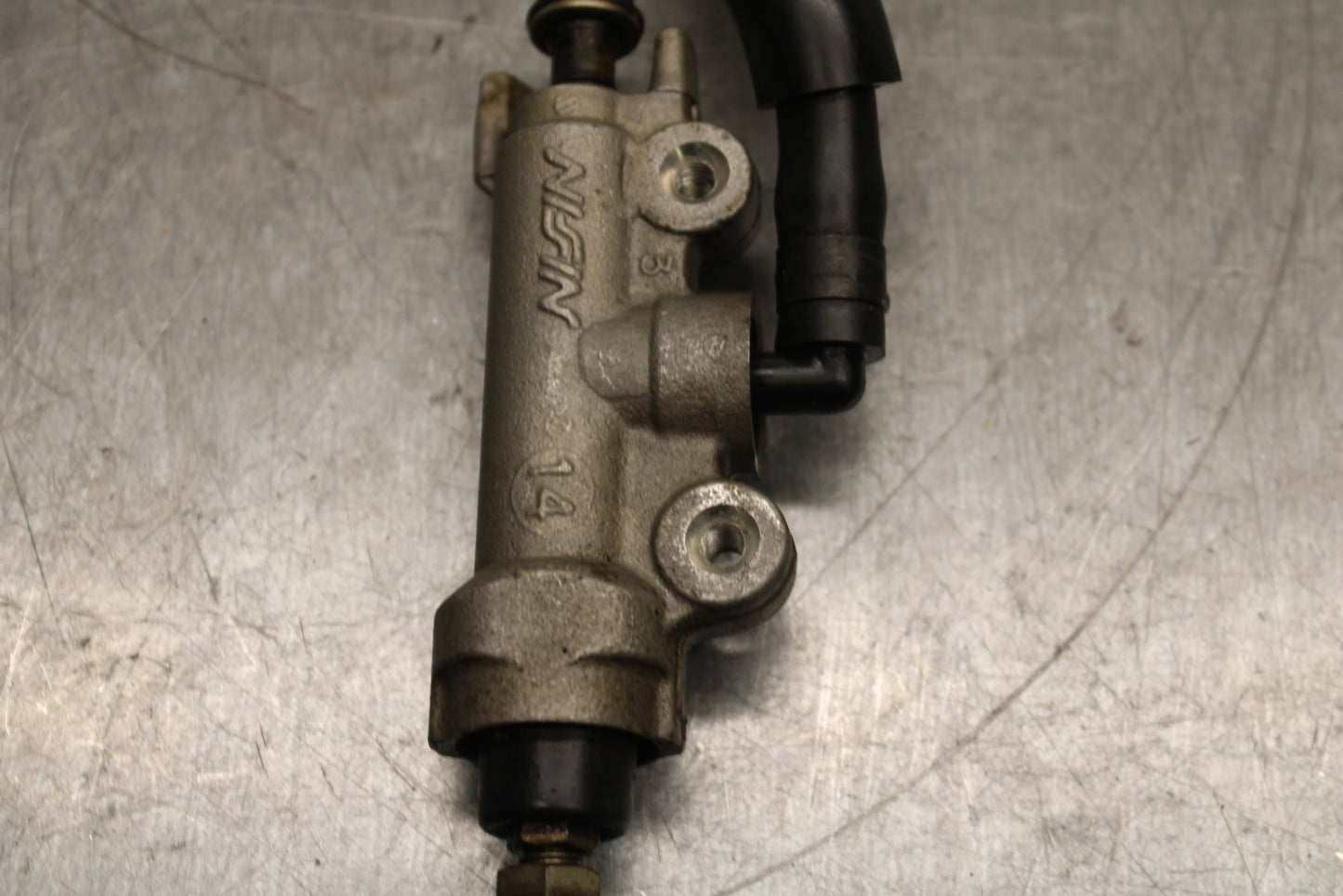 95-98 HONDA CBR600F3 REAR BACK BRAKE MASTER CYLINDER W RESERVOIR BB122