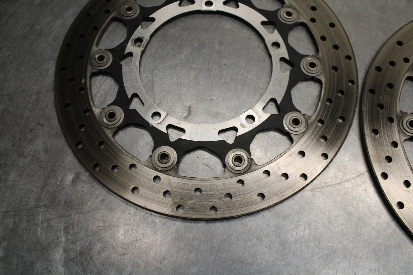 03-05 YAMAHA YZF R6  FRONT LEFT RIGHT BRAKE ROTORS DISCS BB132