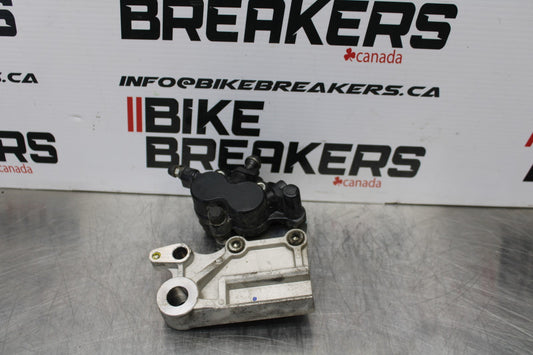 13-17 KAWASAKI NINJA 300 EX300 ABS REAR BACK BRAKE CALIPER W MOUNT BRACKET BB187