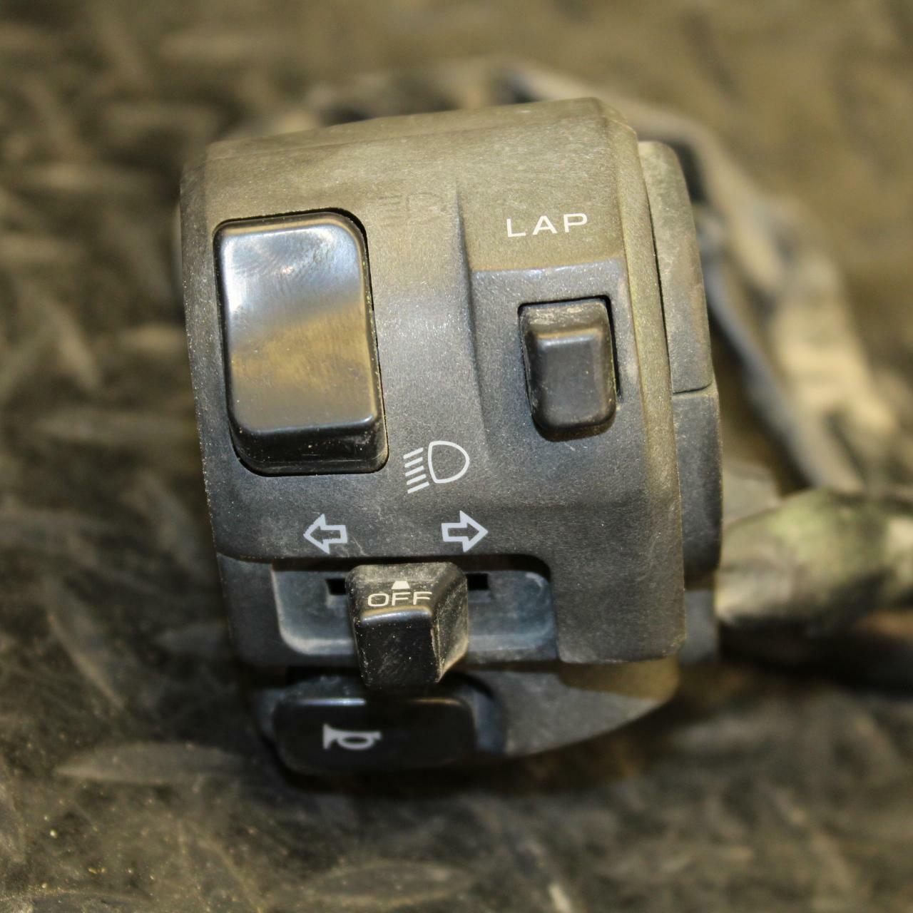 06-07 KAWASAKI NINJA ZX10R LEFT CLIP ON HANDLE HORN SIGNALS SWITCH  BB186