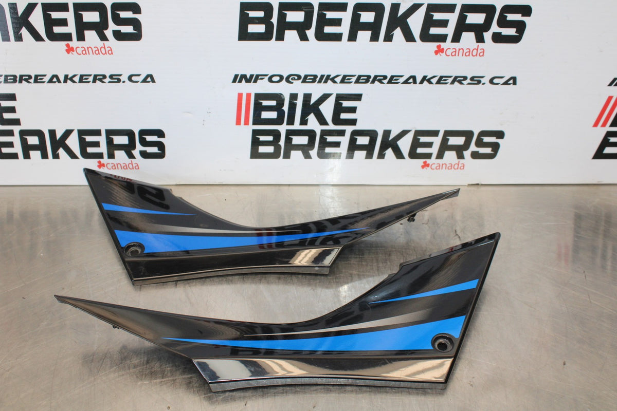 13-17 KAWASAKI NINJA 300 EX300 RIGHT LEFT SIDE SEAT PANELS TRIMS COWLS BB189