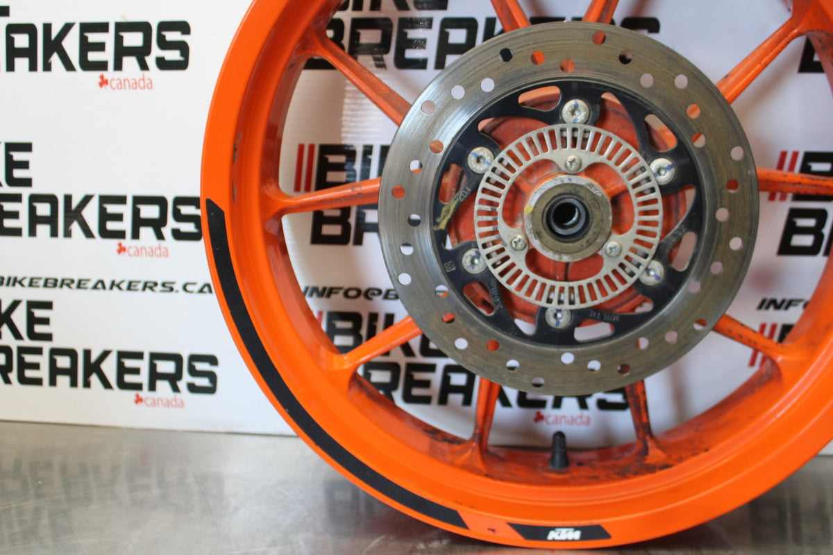 17-22 KTM 390 DUKE REAR WHEEL BACK RIM & ROTOR  BB180