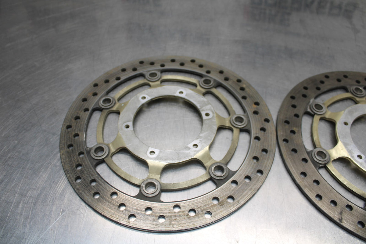 01-06 HONDA CBR600F4I FRONT LEFT RIGHT BRAKE ROTORS DISCS BB778