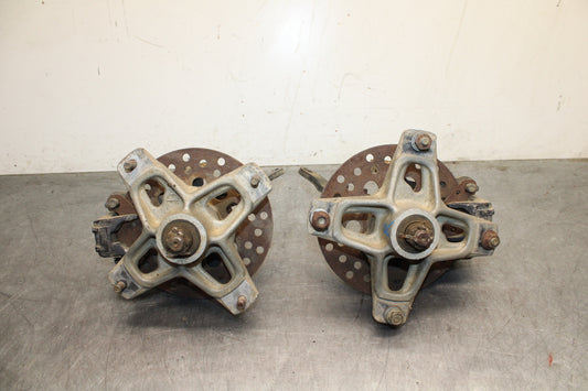 85-86 SUZUKI QUADRACER 250 FRONT WHEEL RIGHT LEFT HUBS HUB SET BB126