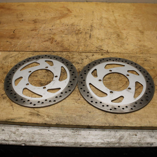 05-09 SUZUKI BOULEVARD C90 FRONT LEFT RIGHT BRAKE ROTORS DISCS BB332