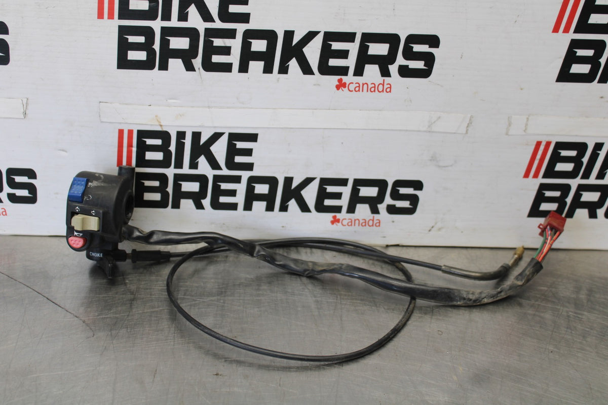 06 KAWASAKI KLR650 LEFT CLIP ON HANDLE HORN SIGNALS SWITCH SWITCHES BB919