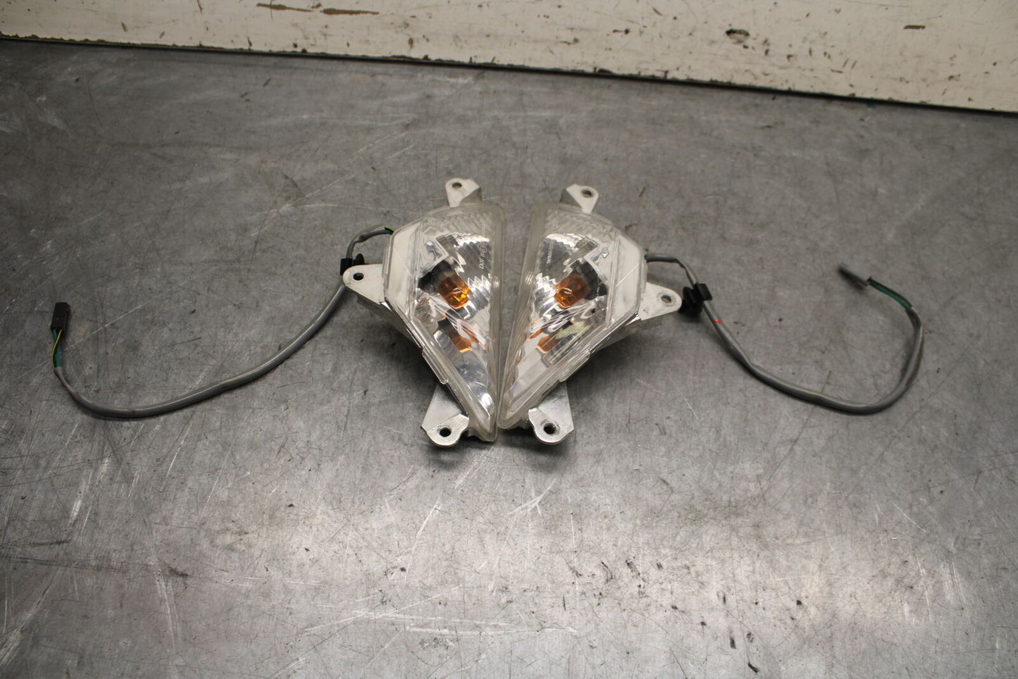 13-18 KAWASAKI NINJA ZX6R FRONT LEFT RIGHT TURN SIGNALS LIGHT INDICATORS BB666