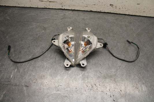 13-18 KAWASAKI NINJA ZX6R FRONT LEFT RIGHT TURN SIGNALS LIGHT INDICATORS BB666