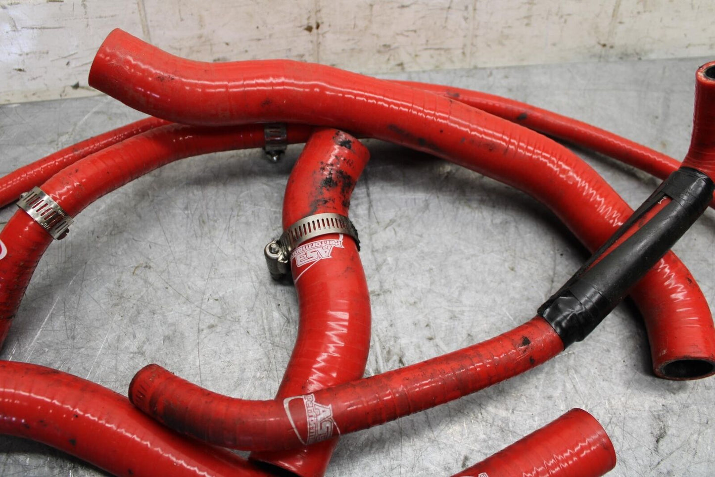 1997 Suzuki GSXR750 SILICONE AS3 RADIATOR HOSES ENGINE COOLANT WATER PIPES BB527