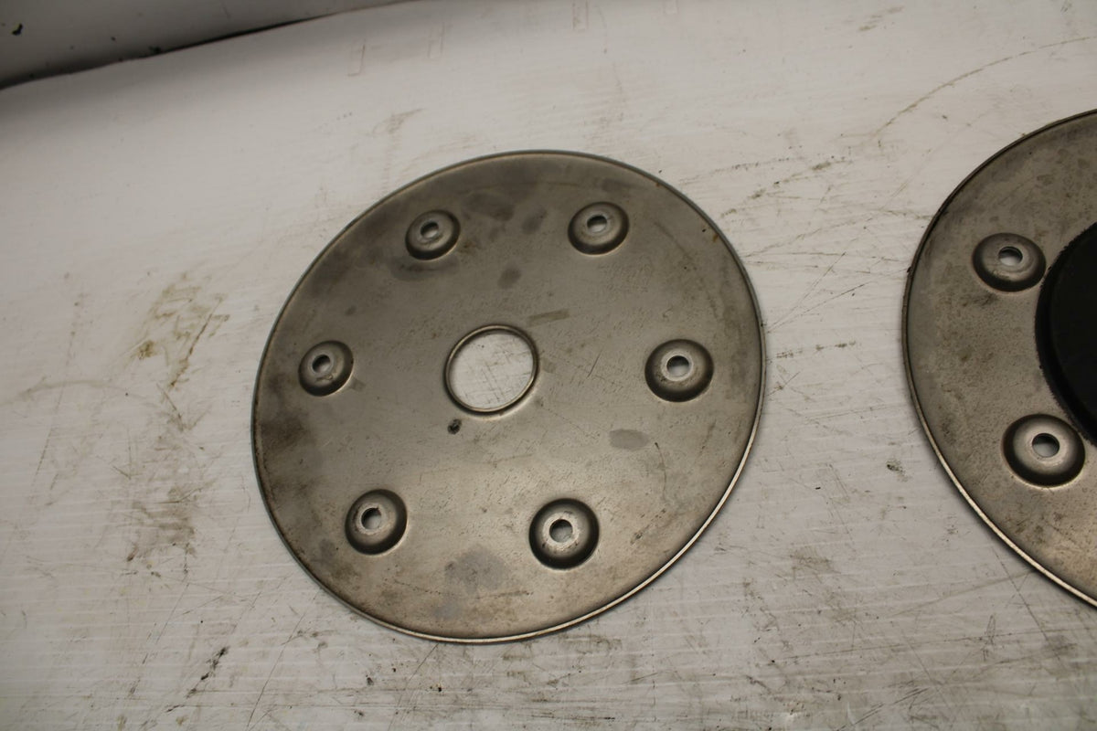 03-04 YAMAHA ROAD STAR 1600 REAR ROTOR BACK BRAKE DISC CAPS COVERS BB279