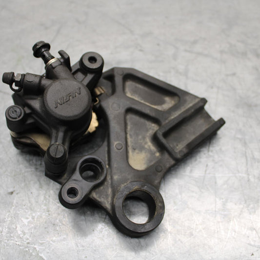 11-15 KAWASAKI ZX1000R REAR BACK BRAKE CALIPER W MOUNT BRACKET BB445
