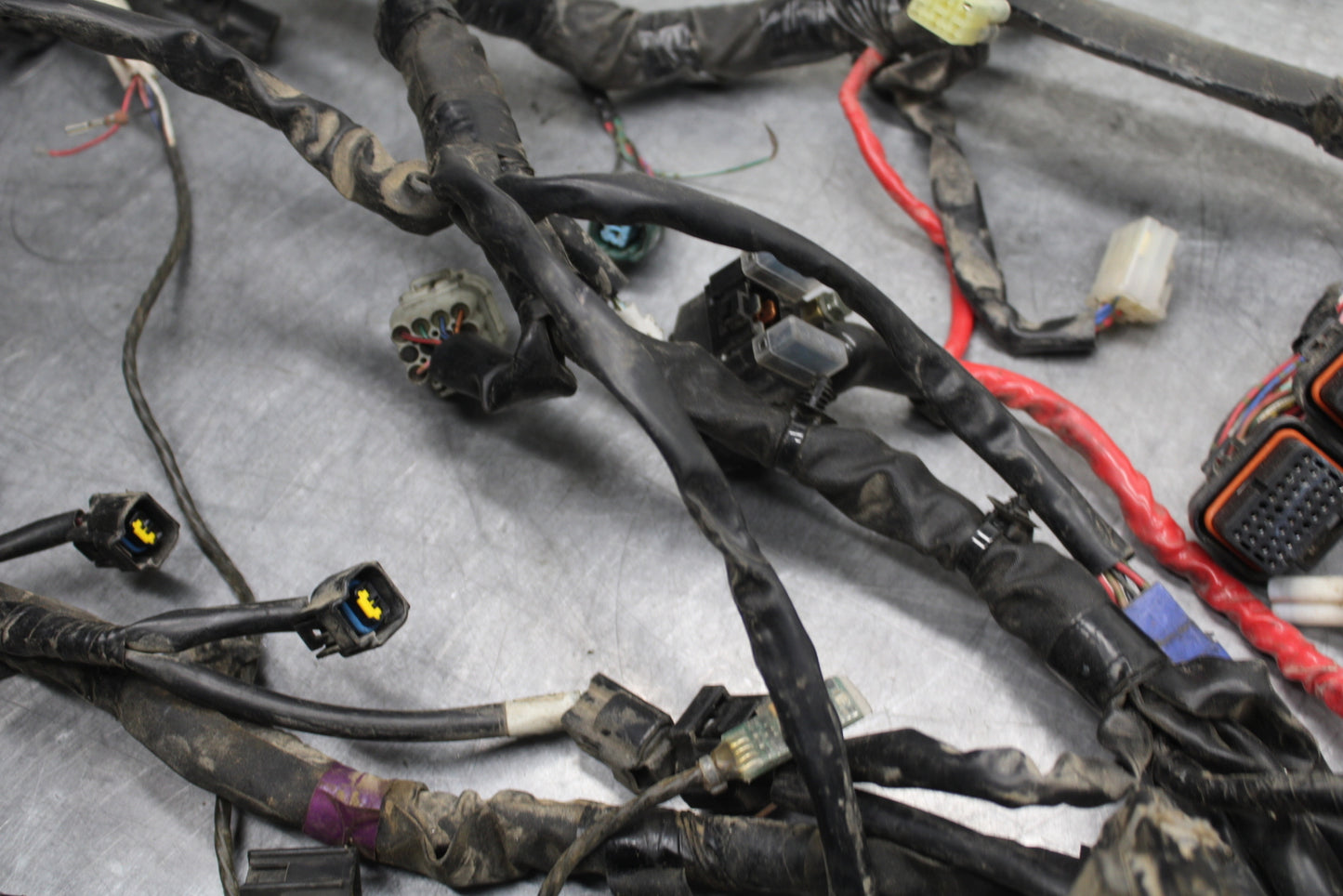 07-08 YAMAHA YZF R1 MAIN ENGINE WIRING HARNESS MOTOR WIRE LOOM BB724