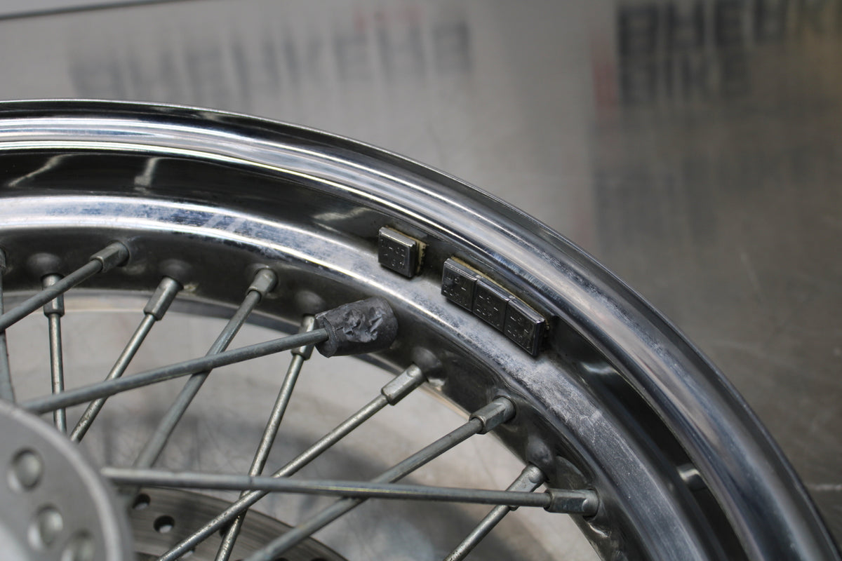 04 SUZUKI INTRUDER 800 FRONT WHEEL FRONT RIM & ROTOR BB758