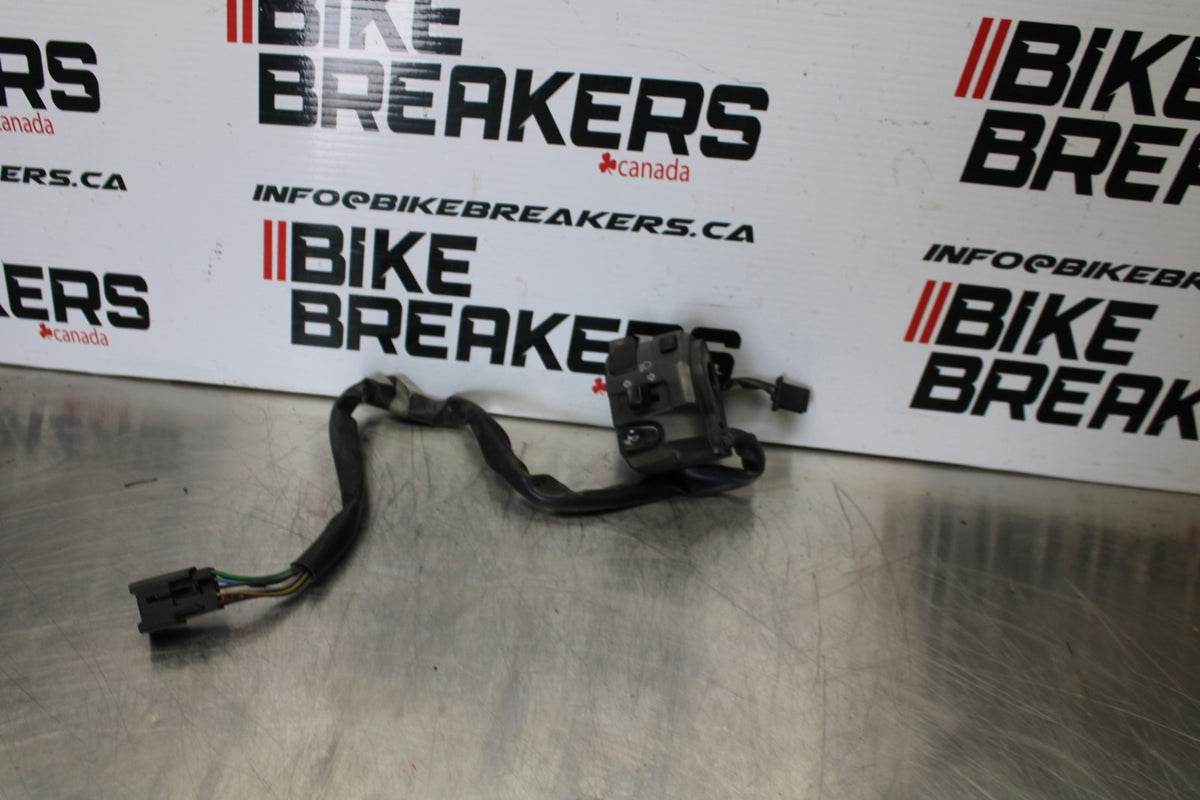 07-08 KAWASAKI NINJA ZX6R LEFT CLIP ON HANDLE HORN SIGNALS SWITCH SWITCHES BB175