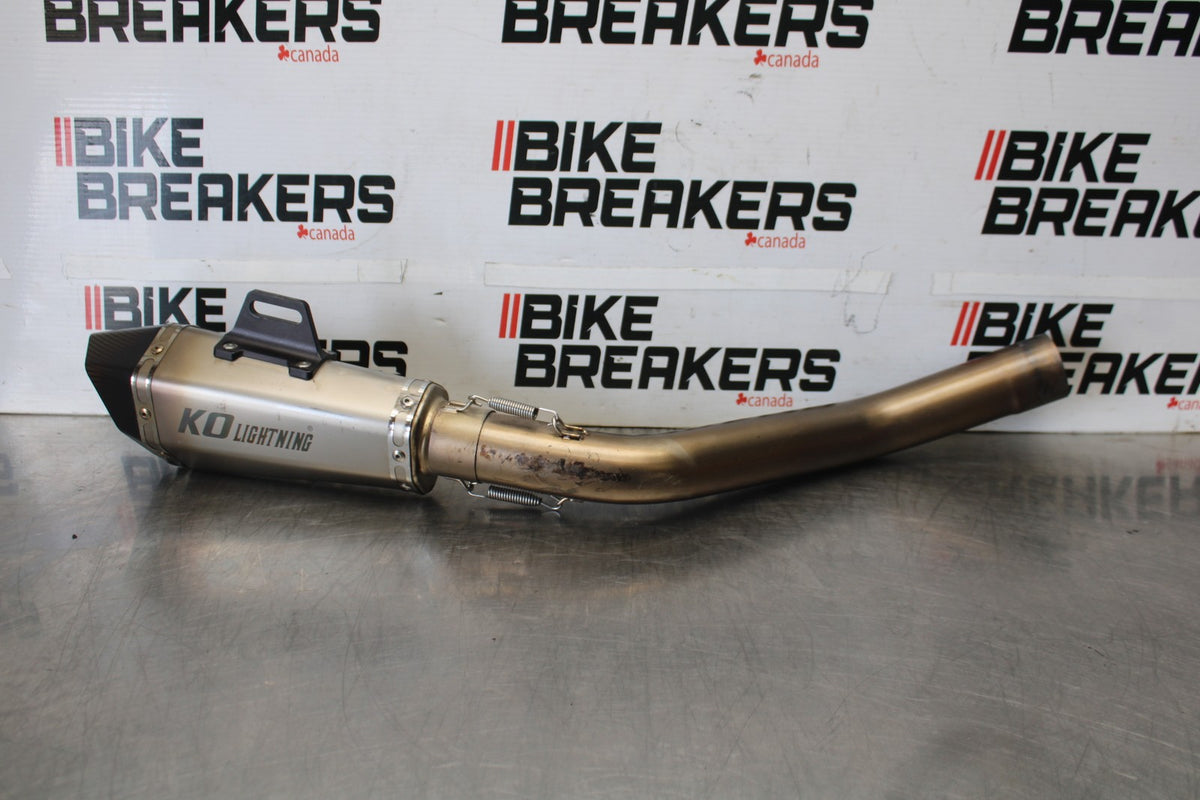13-18 KAWASAKI NINJA ZX6R AFTERMARKET EXHAUST MUFFLER SLIP ON CAN SILENCER BB908
