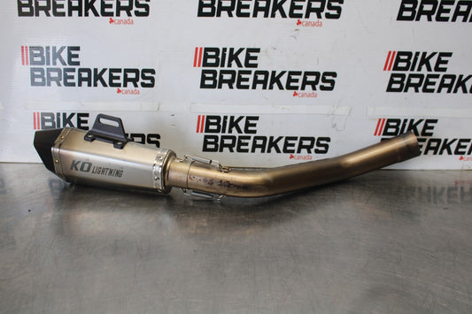 13-18 KAWASAKI NINJA ZX6R AFTERMARKET EXHAUST MUFFLER SLIP ON CAN SILENCER BB908