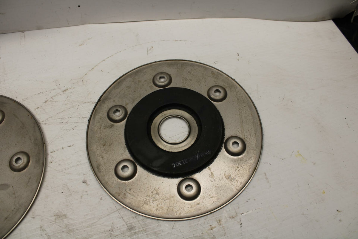 03-04 YAMAHA ROAD STAR 1600 REAR ROTOR BACK BRAKE DISC CAPS COVERS BB279