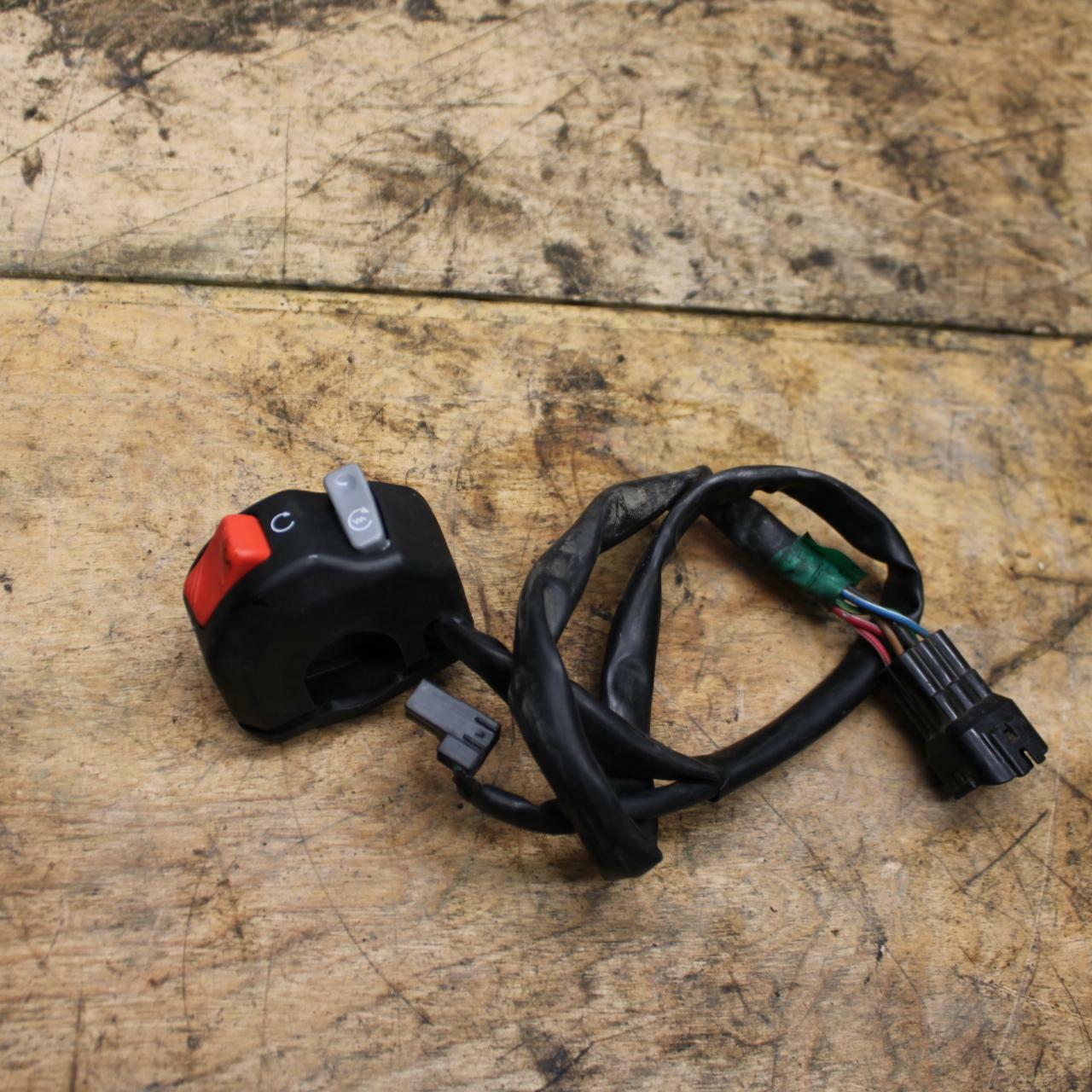 13-18 KAWASAKI NINJA ZX6R RIGHT CLIP ON HANDLE KILL OFF START SWITCH BB349 