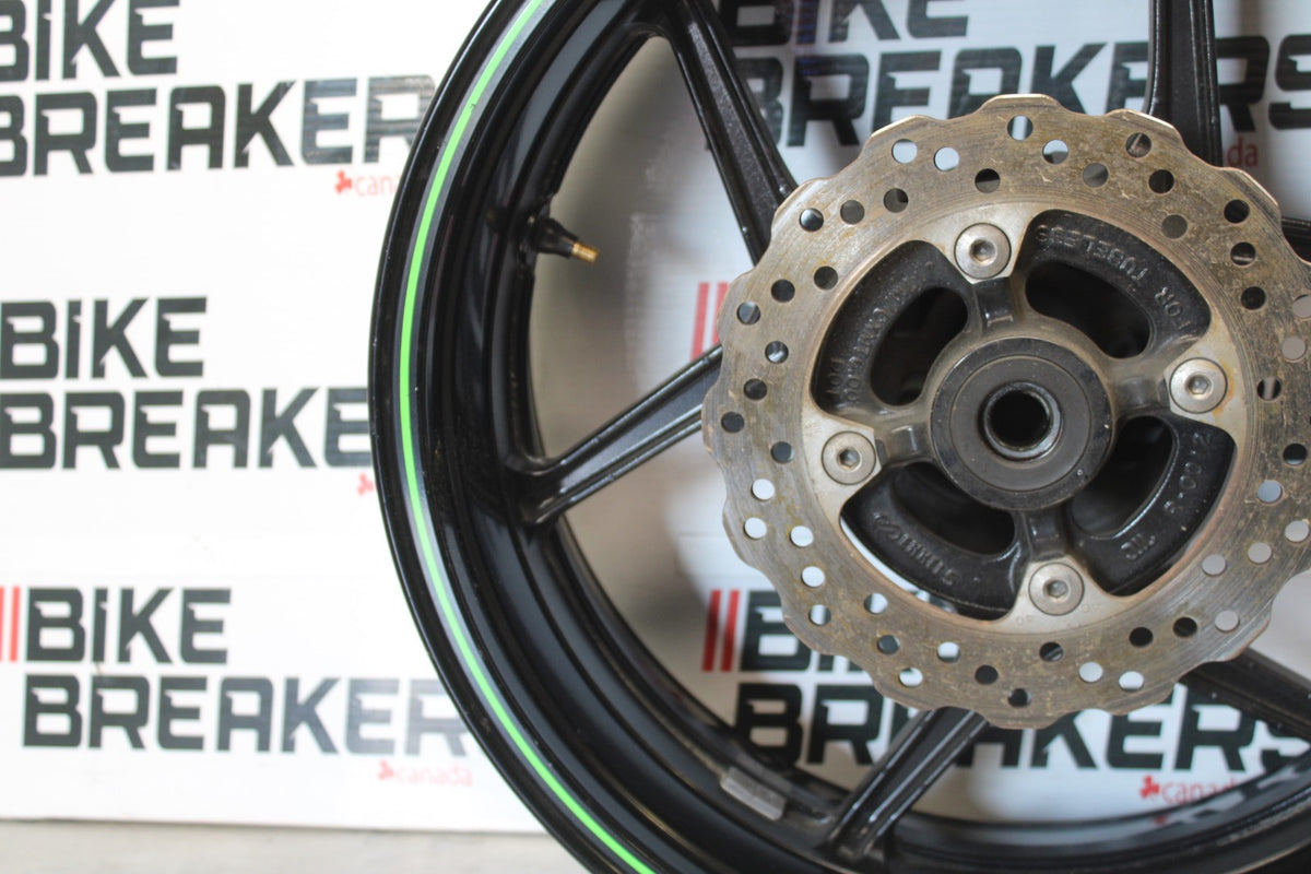 08 KAWASAKI NINJA ZX10R REAR WHEEL BACK RIM & ROTOR BB902