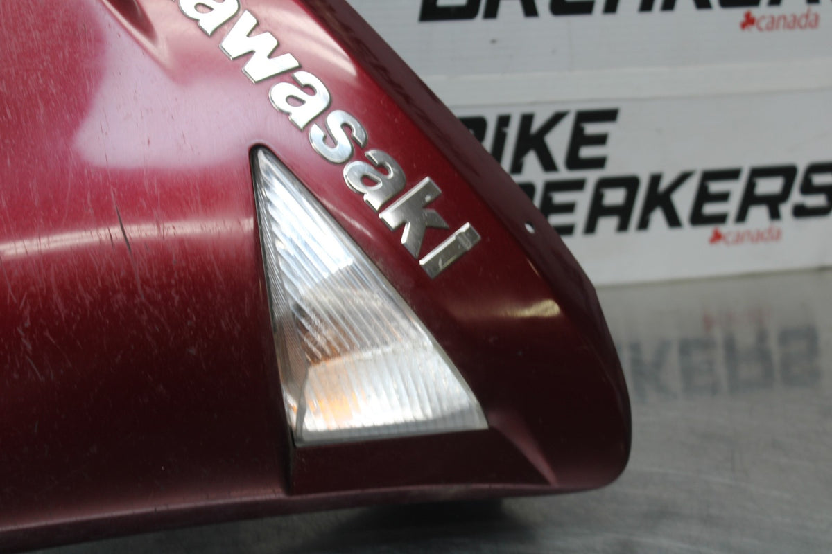 09 KAWASAKI CONCOURS 14 ZG1400B RIGHT FRONT UPPER MID SIDE FAIRING COWL BB875