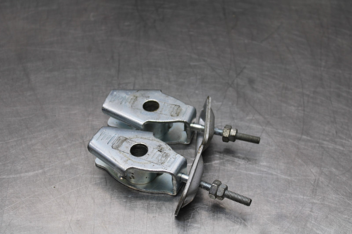 08 HONDA CBR125R SWINGARM CHAIN TENSIONER ADJUSTMENT BRACKETS  BB839