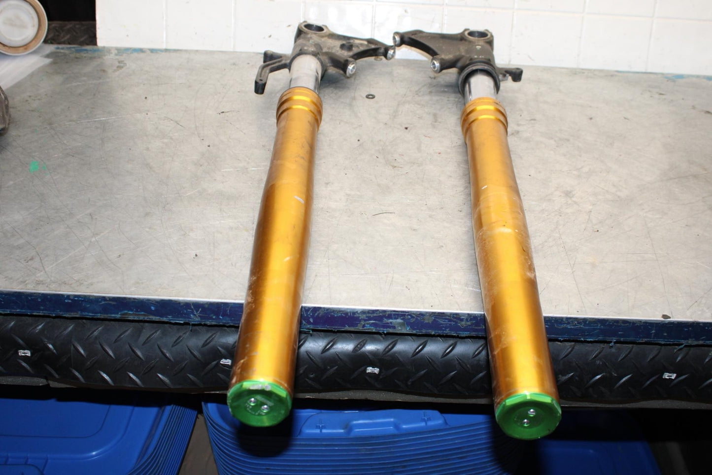 11-15 KAWASAKI ZX1000R FRONT FORKS SHOCK SUSPENSION SET PAIR BB445